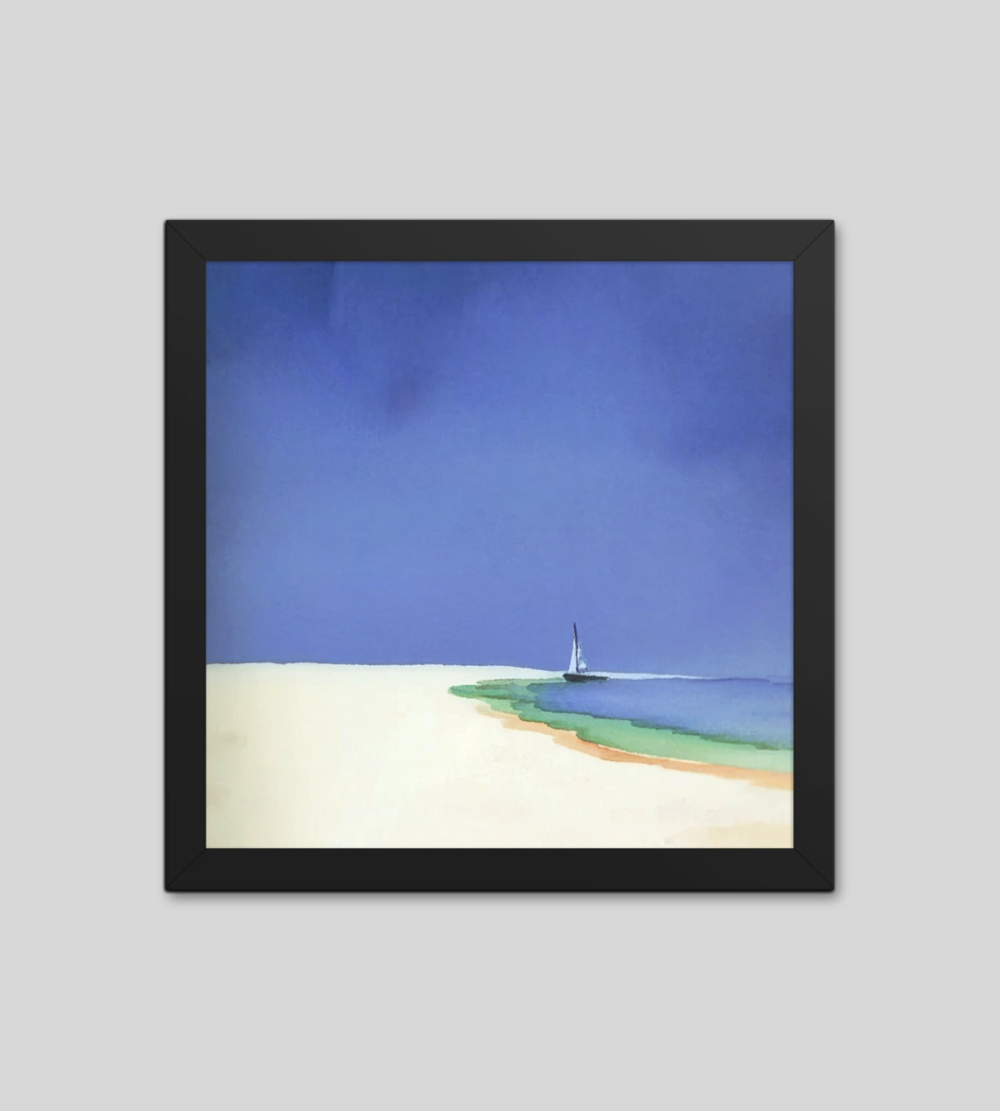 Serene Sands - Watercolor Landscape