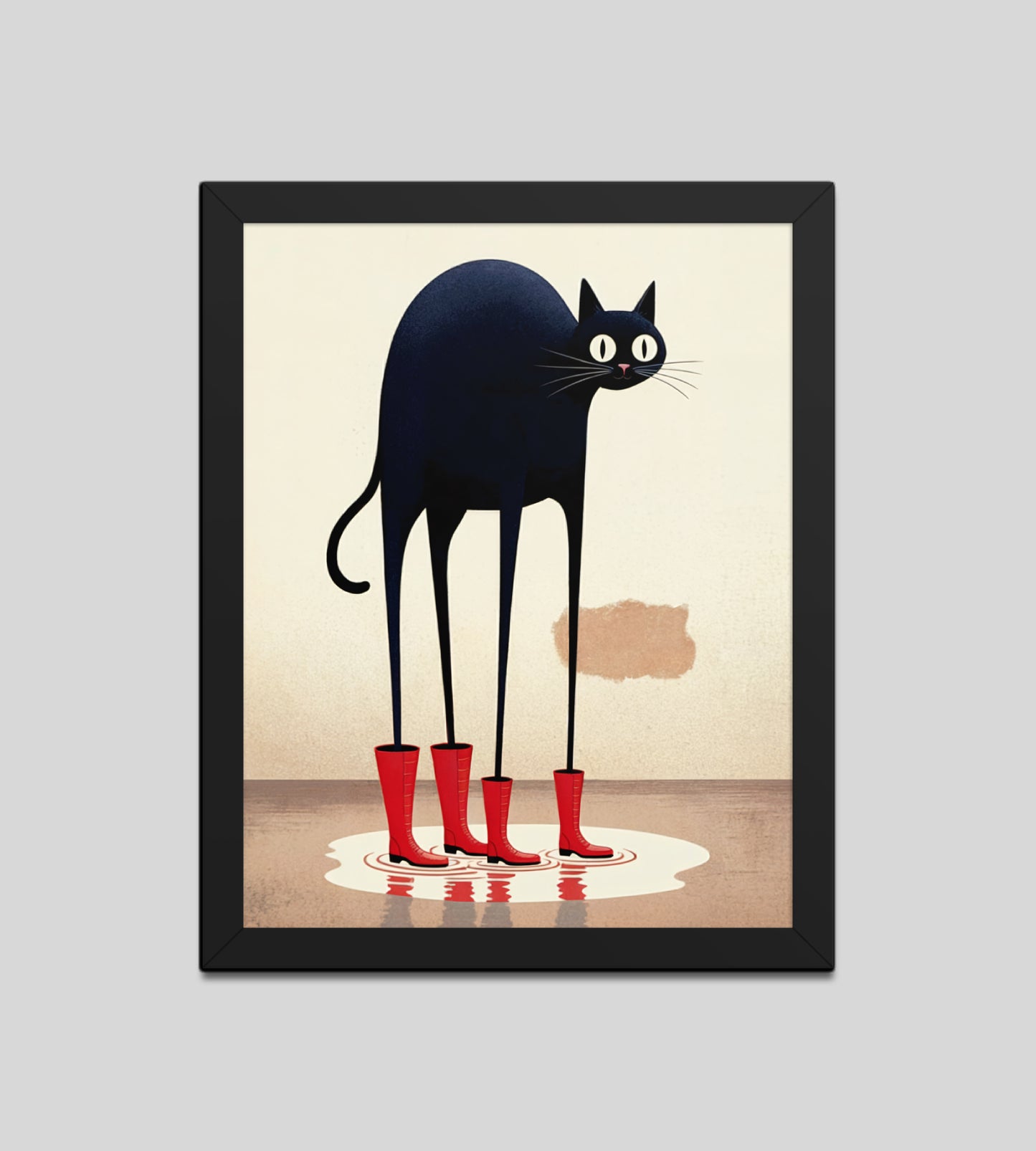 Boots & Whiskers – Surreal Cat with Shoes