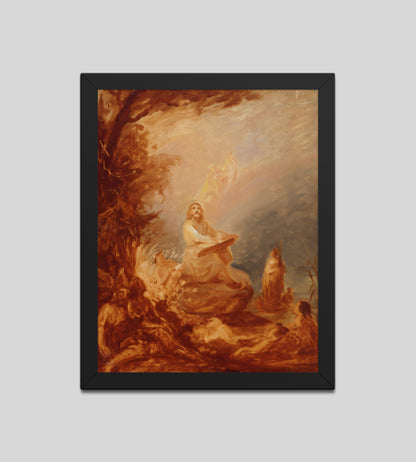 Vainamoinen playing the kantele by Robert Wilhem Ekman