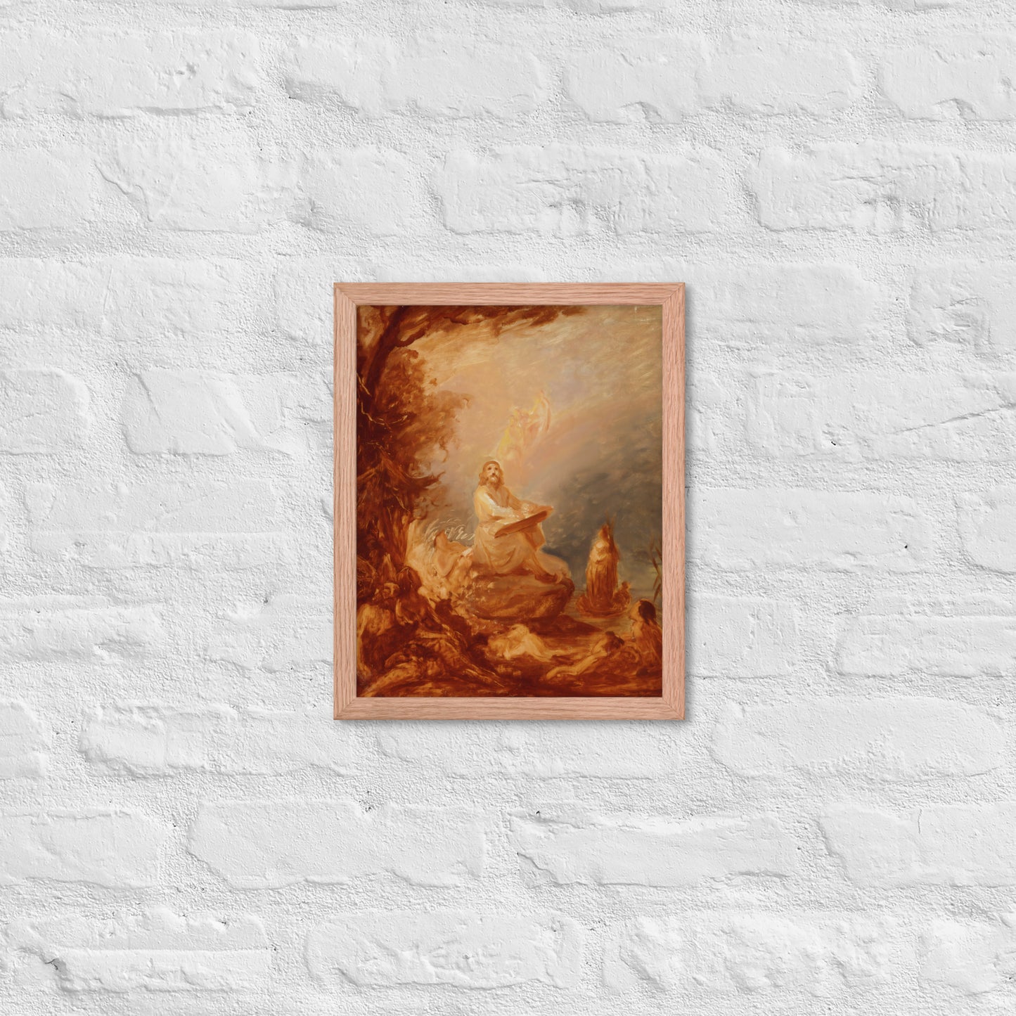 Vainamoinen playing the kantele by Robert Wilhem Ekman