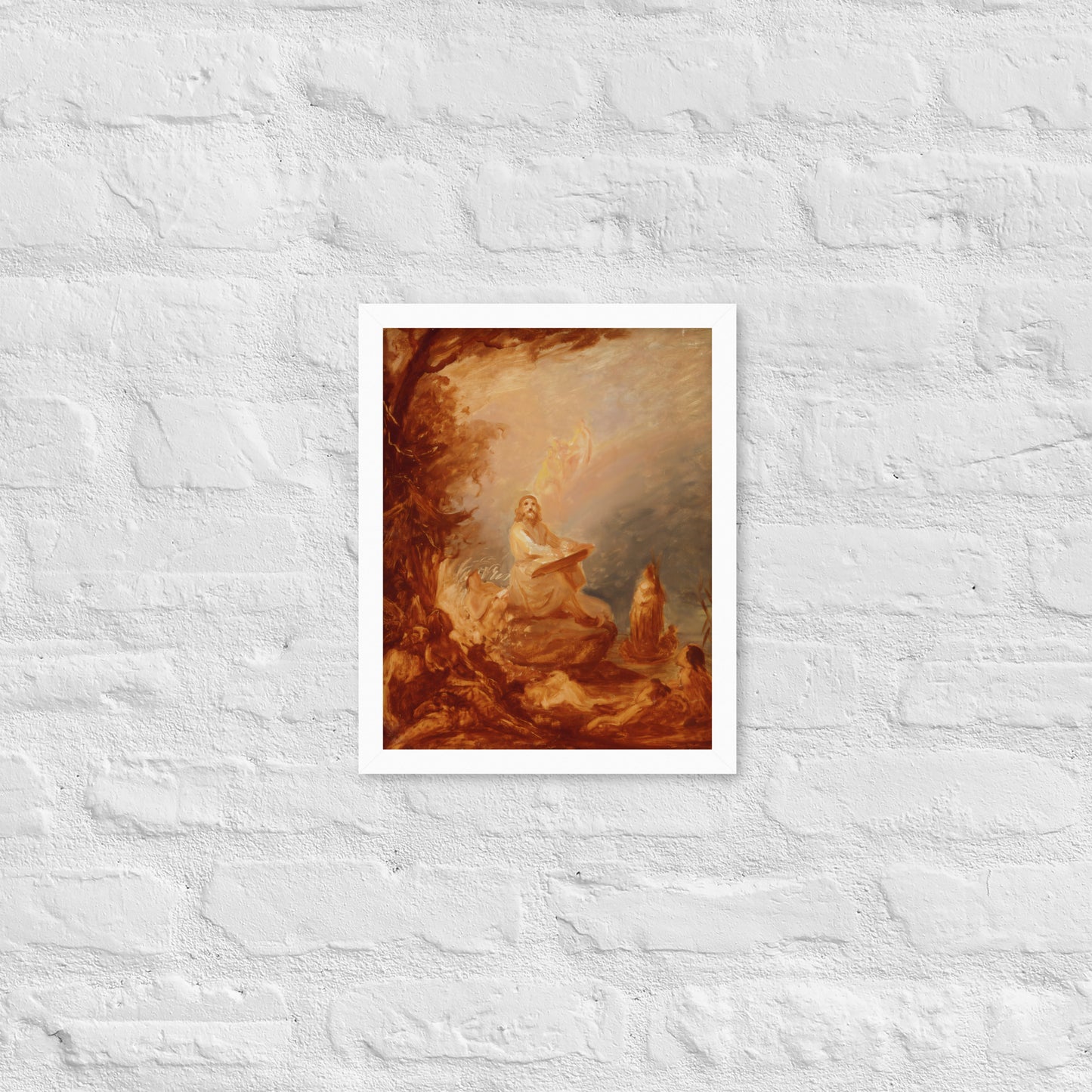 Vainamoinen playing the kantele by Robert Wilhem Ekman