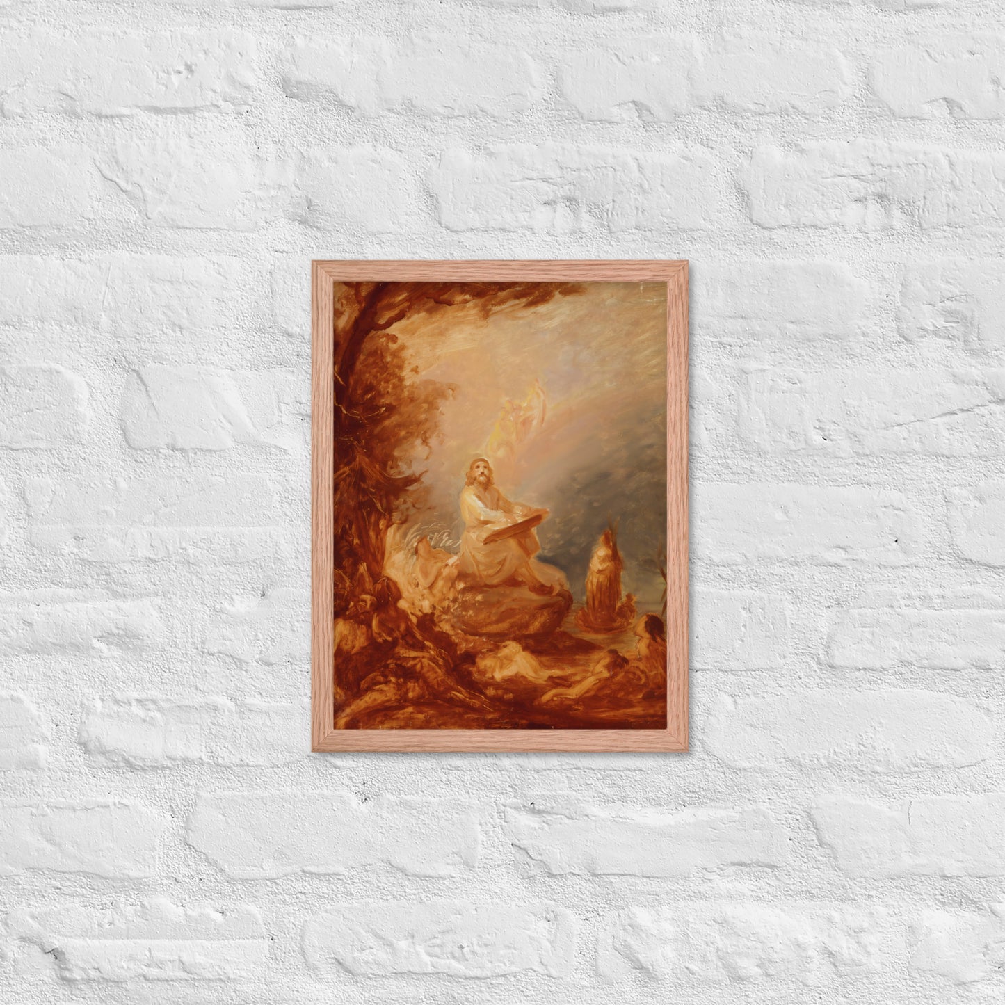 Vainamoinen playing the kantele by Robert Wilhem Ekman