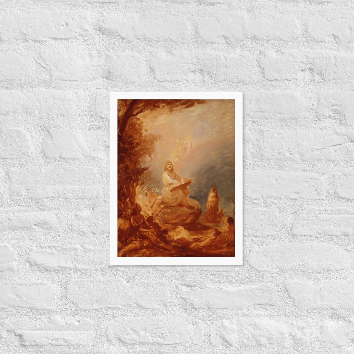 Vainamoinen playing the kantele by Robert Wilhem Ekman