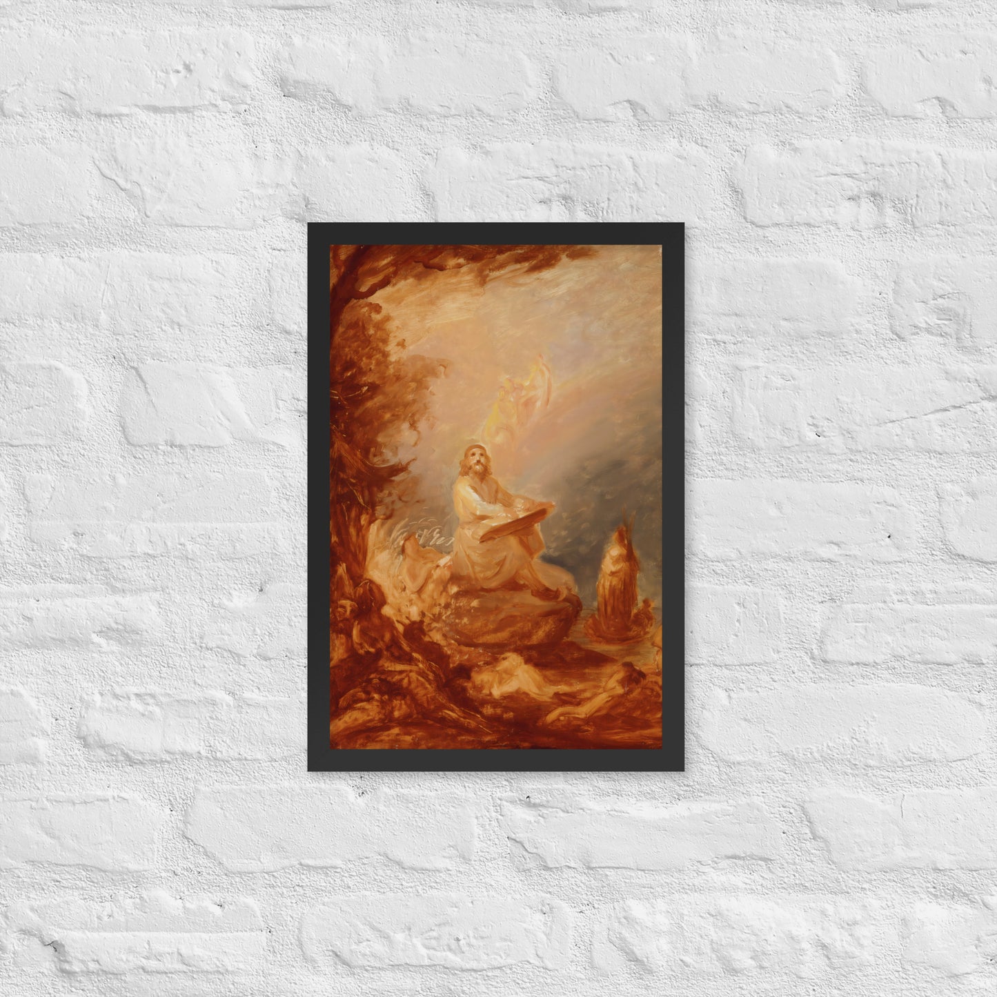 Vainamoinen playing the kantele by Robert Wilhem Ekman