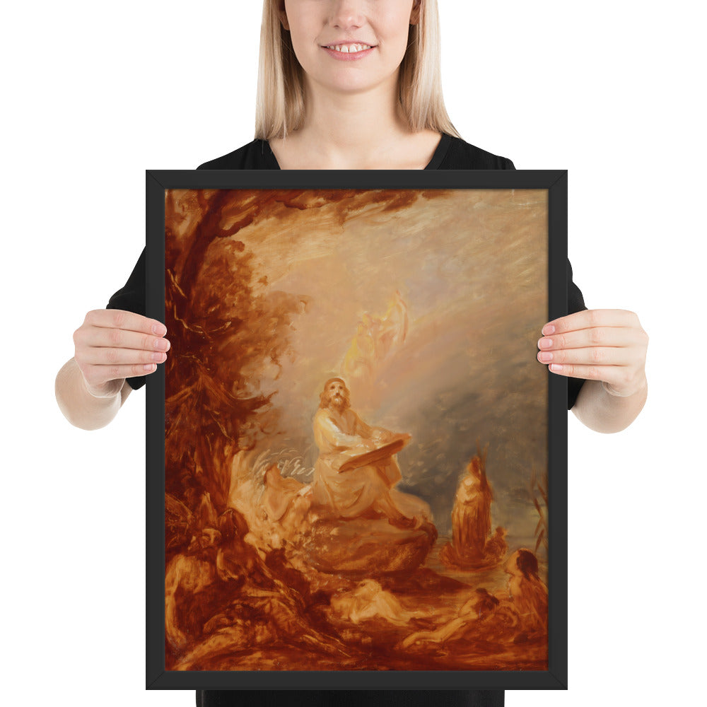 Vainamoinen playing the kantele by Robert Wilhem Ekman