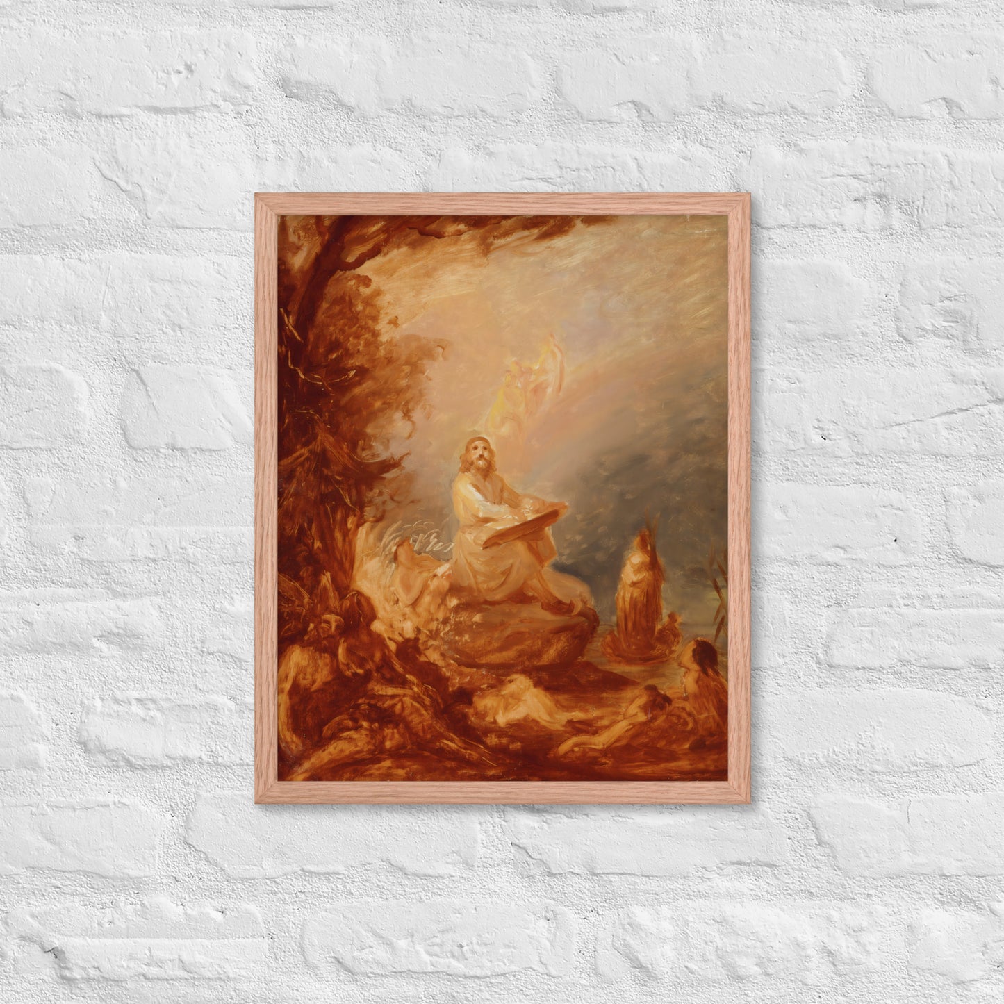 Vainamoinen playing the kantele by Robert Wilhem Ekman