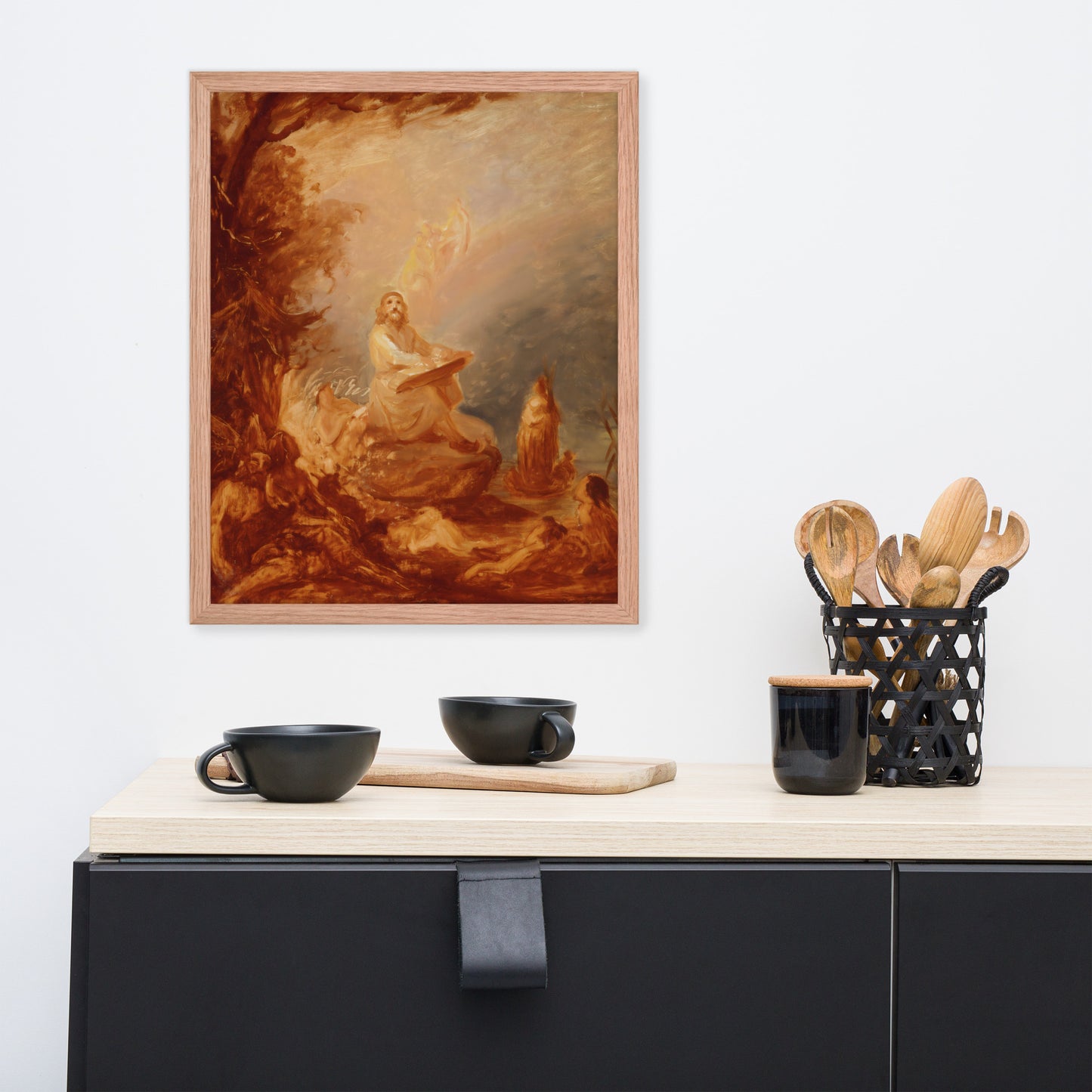 Vainamoinen playing the kantele by Robert Wilhem Ekman