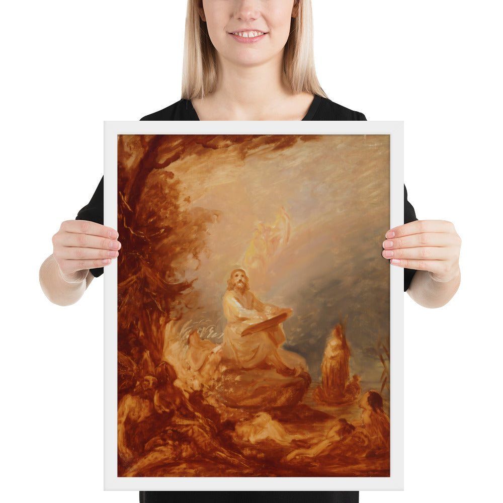 Vainamoinen playing the kantele by Robert Wilhem Ekman