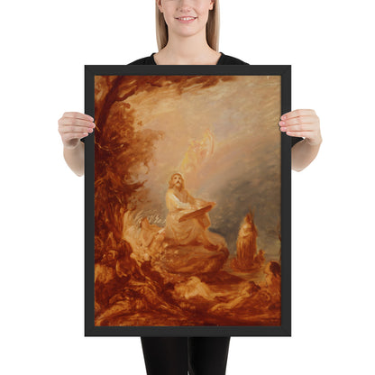 Vainamoinen playing the kantele by Robert Wilhem Ekman