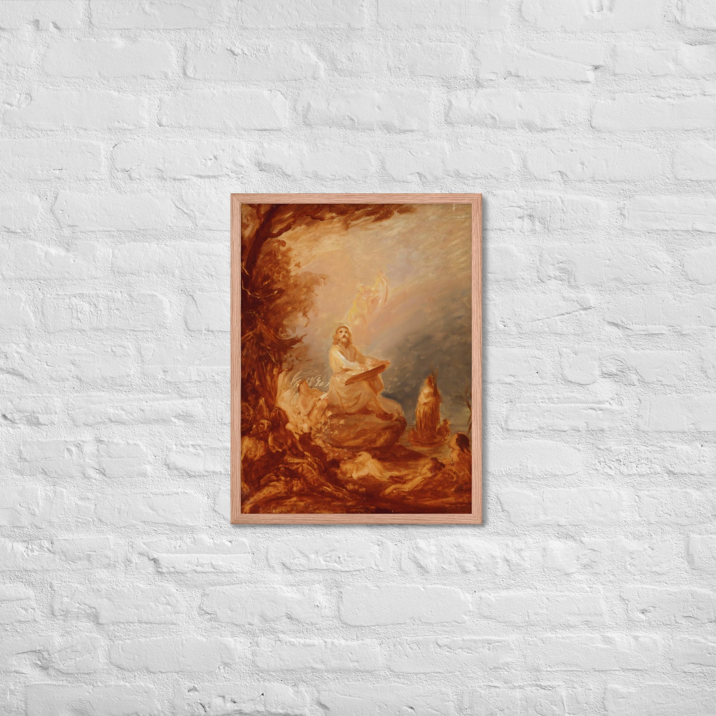 Vainamoinen playing the kantele by Robert Wilhem Ekman