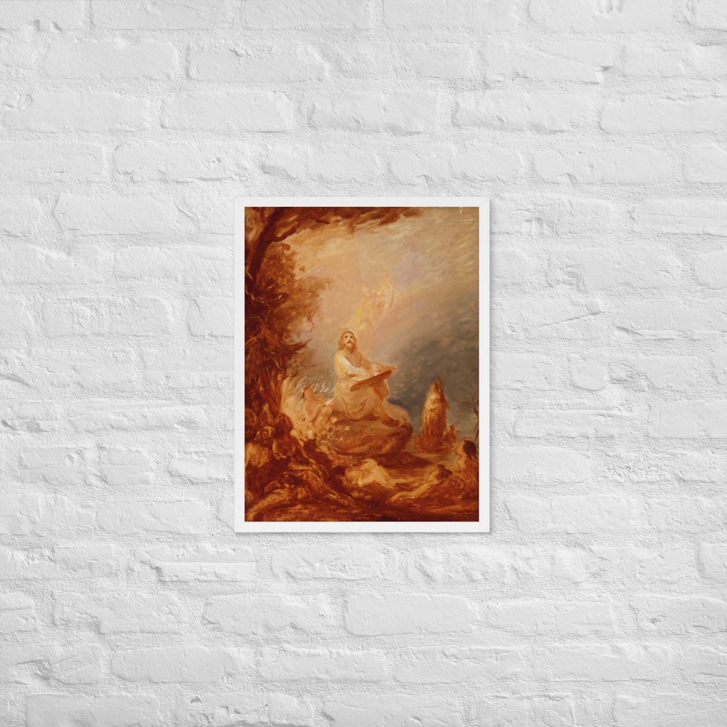 Vainamoinen playing the kantele by Robert Wilhem Ekman