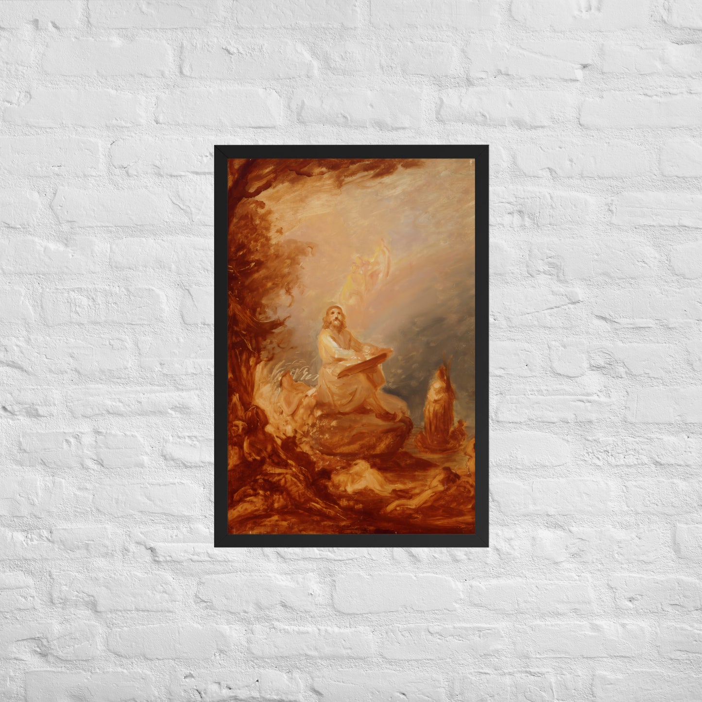 Vainamoinen playing the kantele by Robert Wilhem Ekman