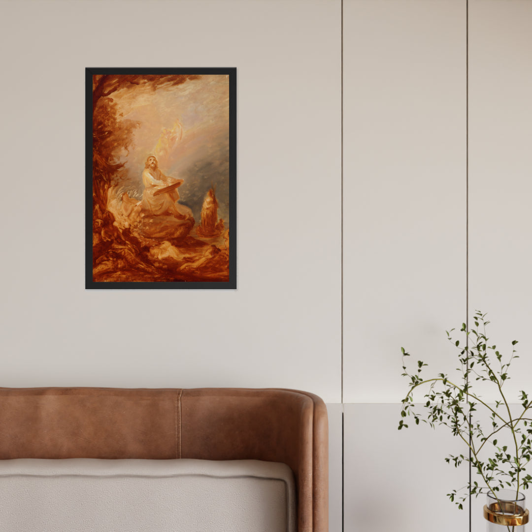 Vainamoinen playing the kantele by Robert Wilhem Ekman