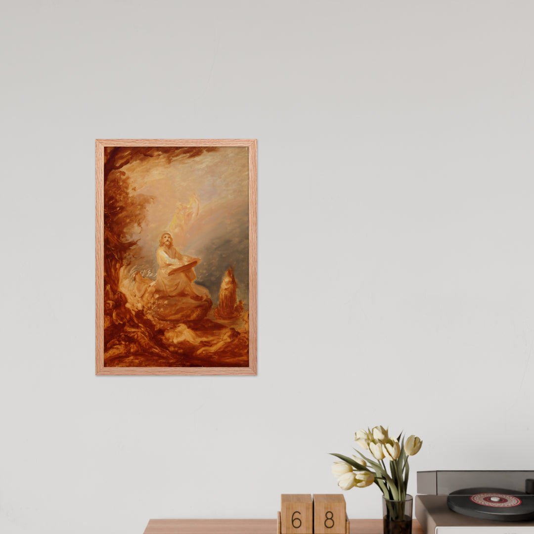 Vainamoinen playing the kantele by Robert Wilhem Ekman