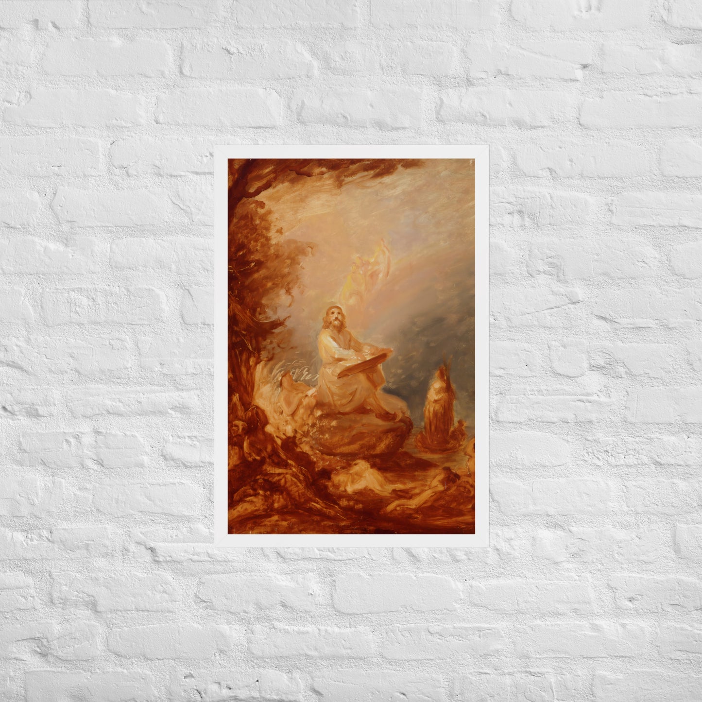 Vainamoinen playing the kantele by Robert Wilhem Ekman