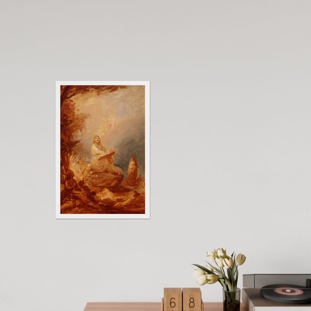 Vainamoinen playing the kantele by Robert Wilhem Ekman