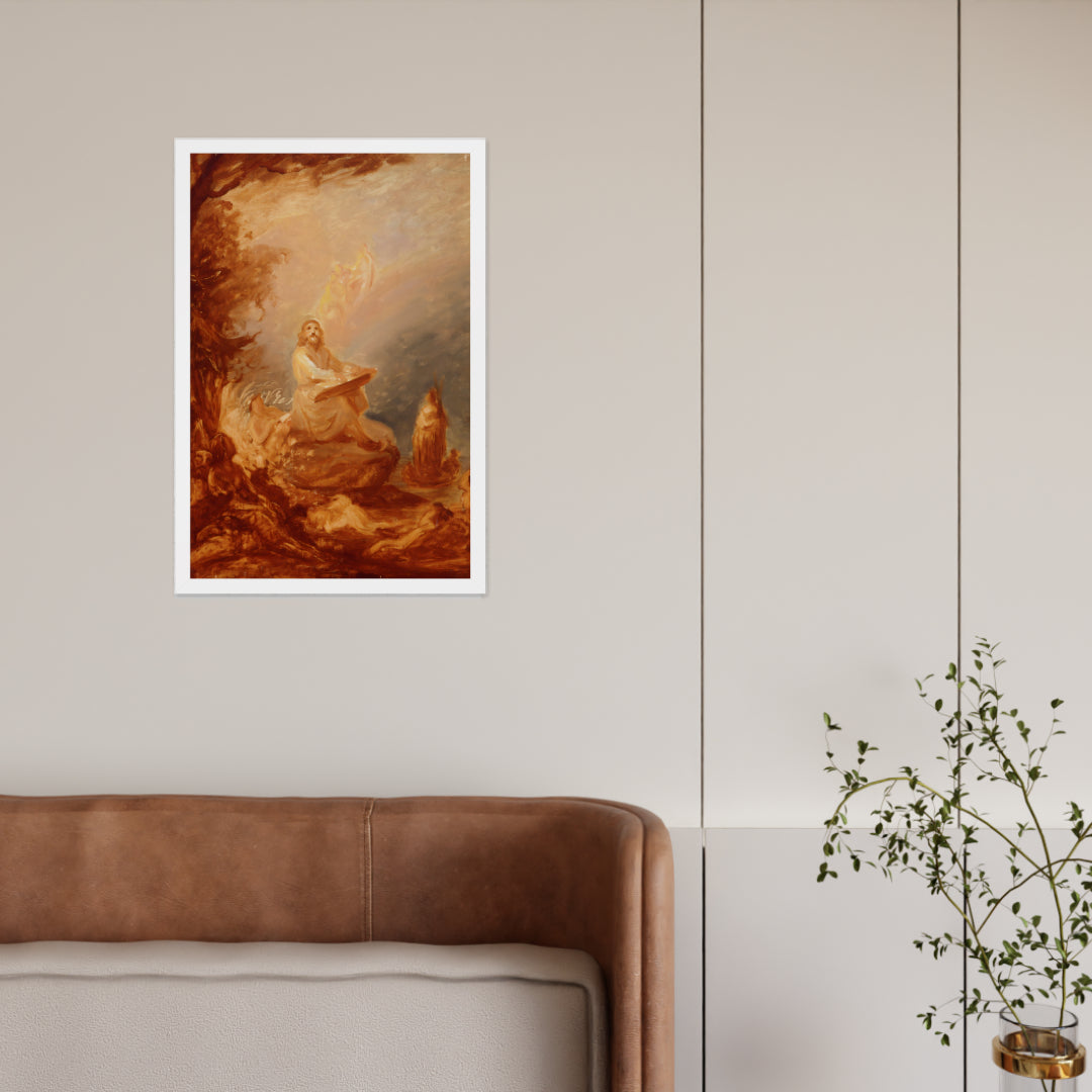 Vainamoinen playing the kantele by Robert Wilhem Ekman