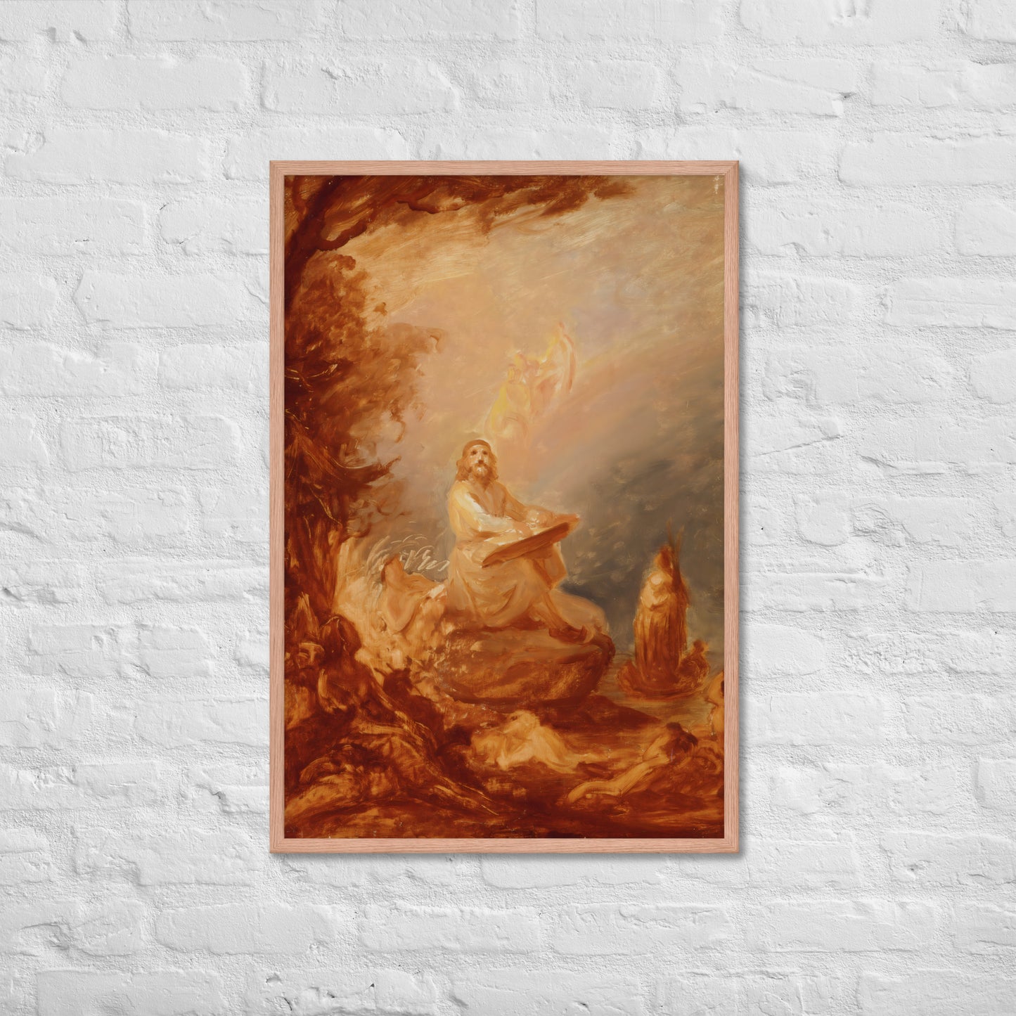 Vainamoinen playing the kantele by Robert Wilhem Ekman