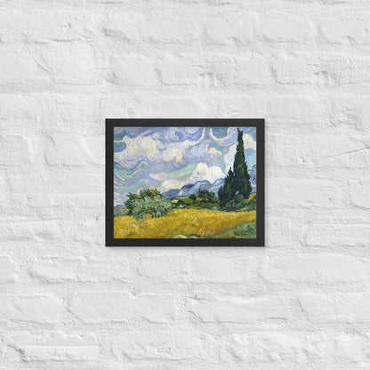 Wheat Fields with Cypresses by Vincent van Gogh