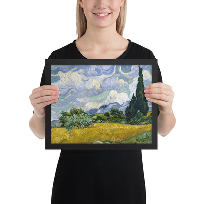 Wheat Fields with Cypresses by Vincent van Gogh