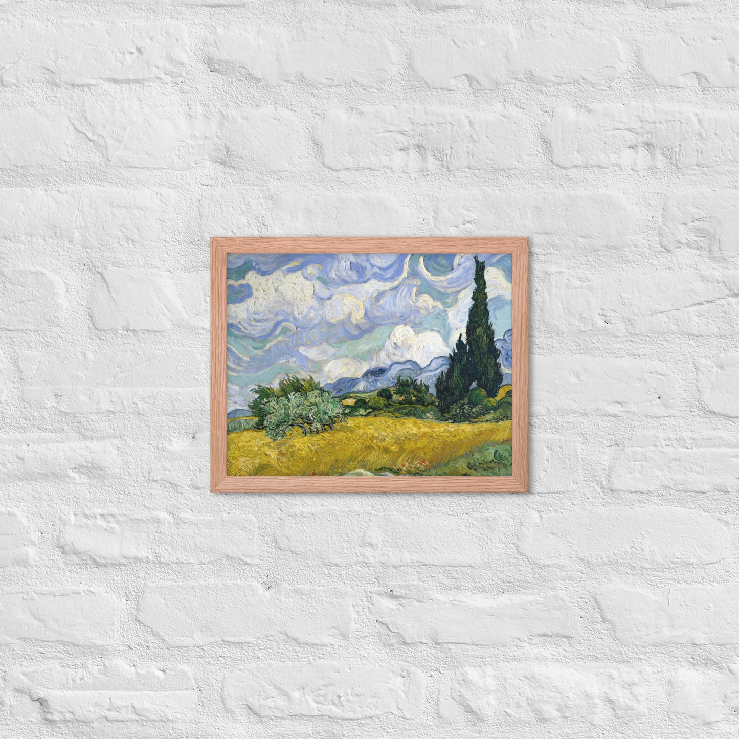 Wheat Fields with Cypresses by Vincent van Gogh