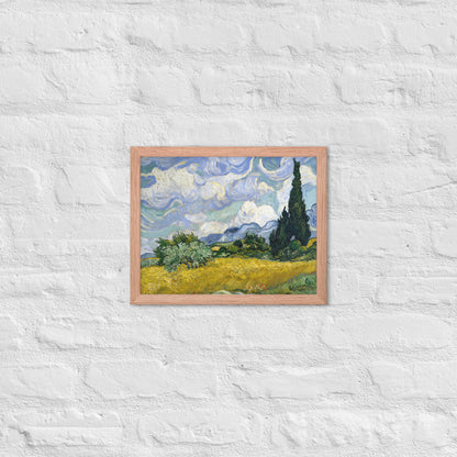 Wheat Fields with Cypresses by Vincent van Gogh