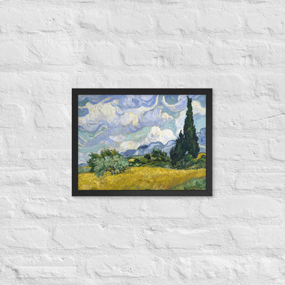 Wheat Fields with Cypresses by Vincent van Gogh