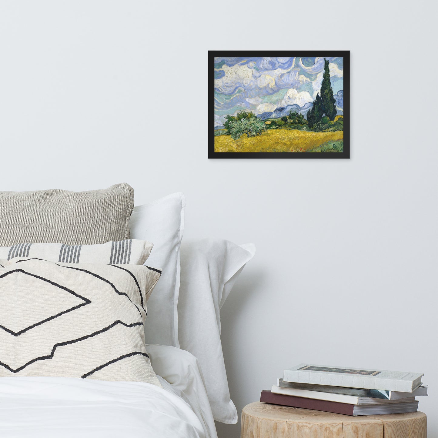 Wheat Fields with Cypresses by Vincent van Gogh