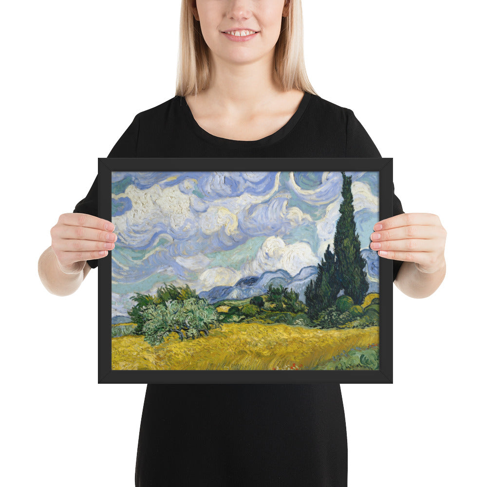 Wheat Fields with Cypresses by Vincent van Gogh