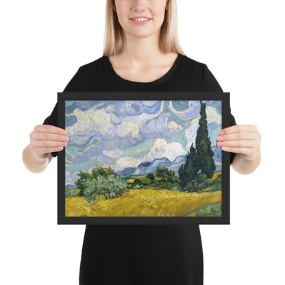 Wheat Fields with Cypresses by Vincent van Gogh