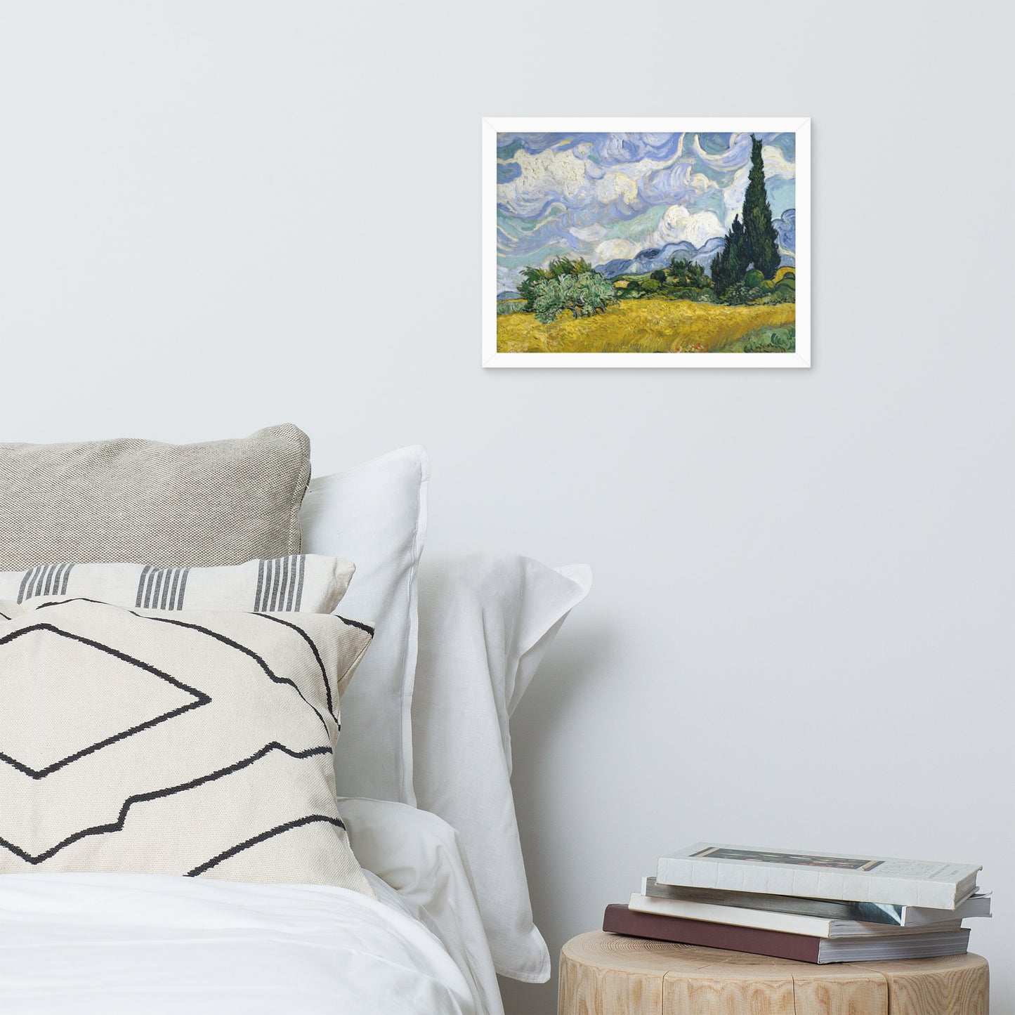 Wheat Fields with Cypresses by Vincent van Gogh