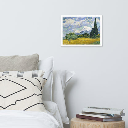 Wheat Fields with Cypresses by Vincent van Gogh