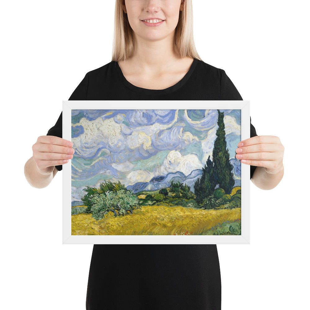 Wheat Fields with Cypresses by Vincent van Gogh
