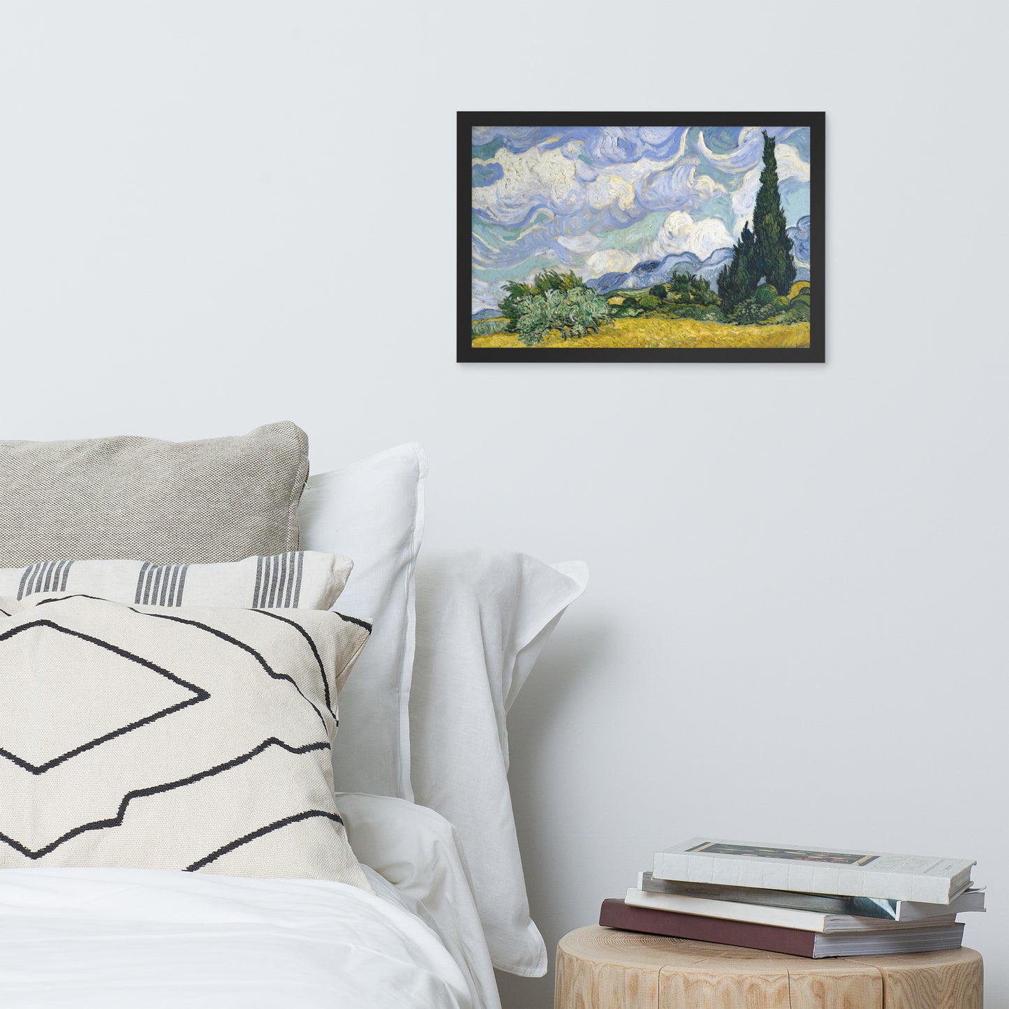 Wheat Fields with Cypresses by Vincent van Gogh
