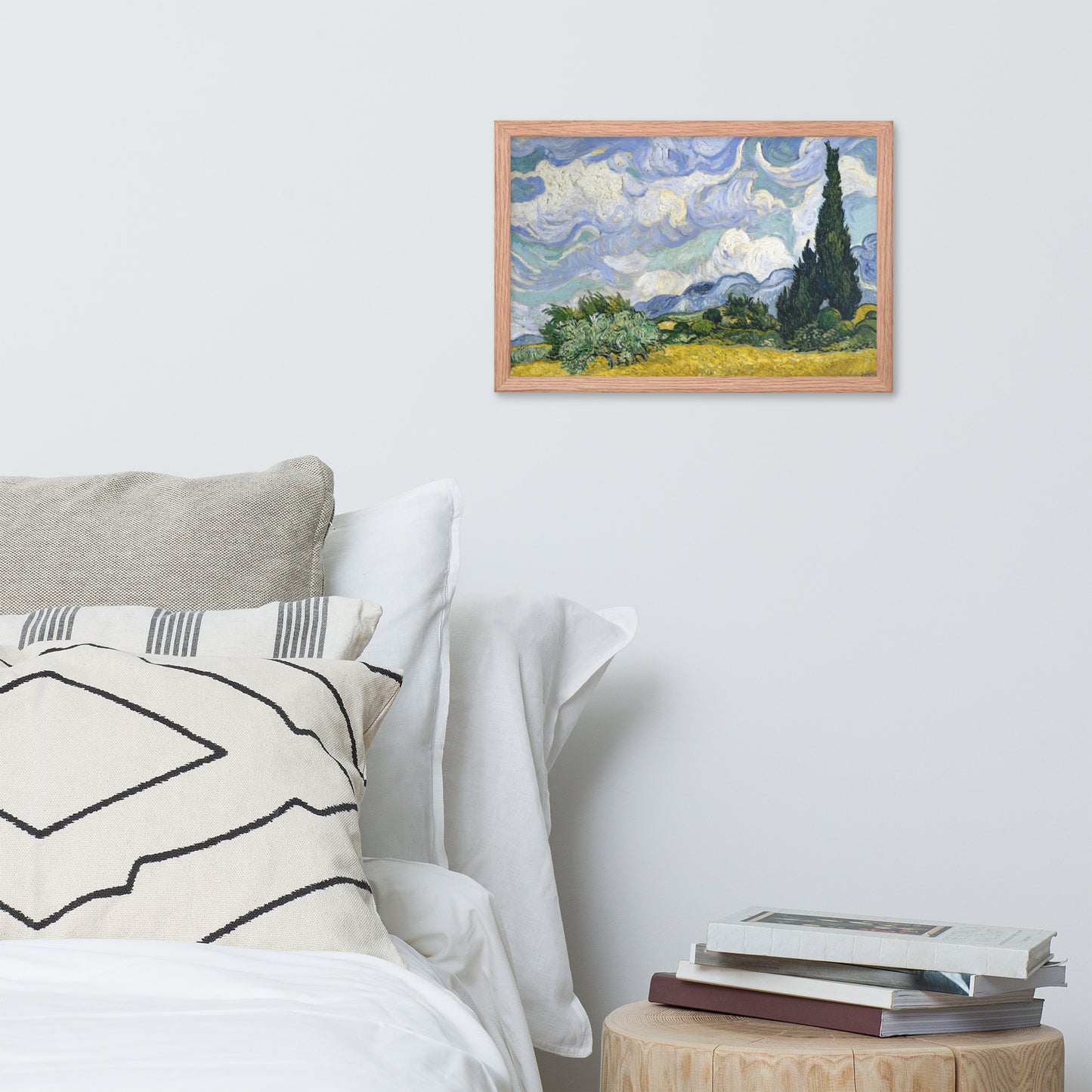 Wheat Fields with Cypresses by Vincent van Gogh