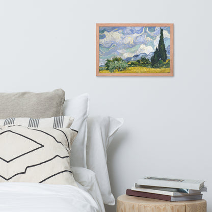 Wheat Fields with Cypresses by Vincent van Gogh