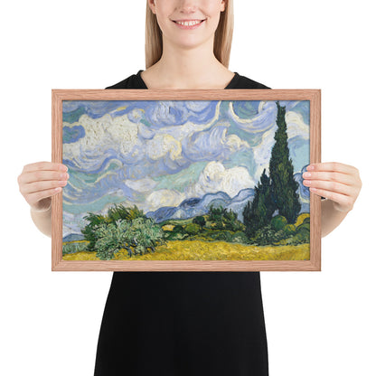 Wheat Fields with Cypresses by Vincent van Gogh