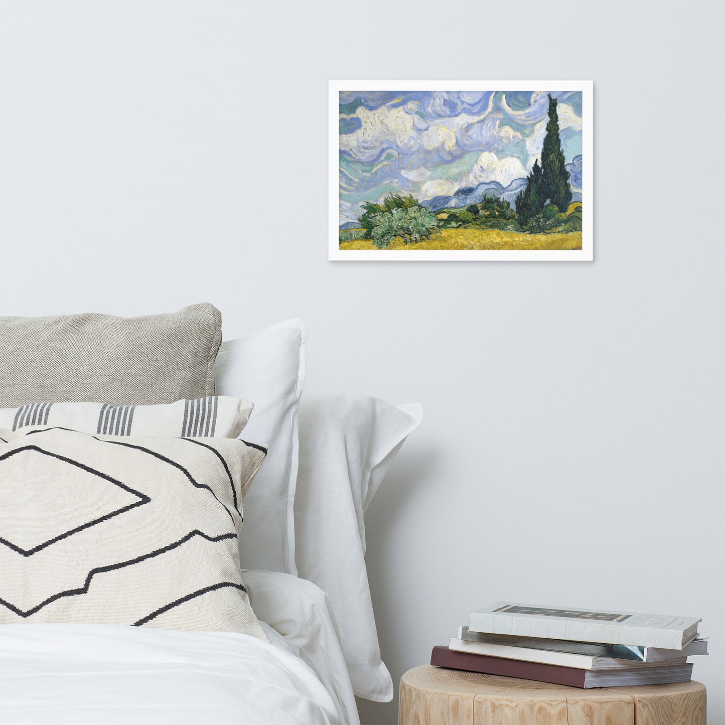 Wheat Fields with Cypresses by Vincent van Gogh
