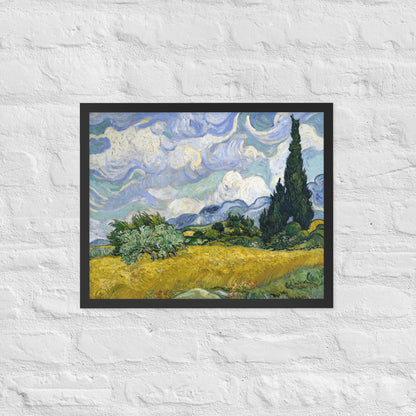 Wheat Fields with Cypresses by Vincent van Gogh