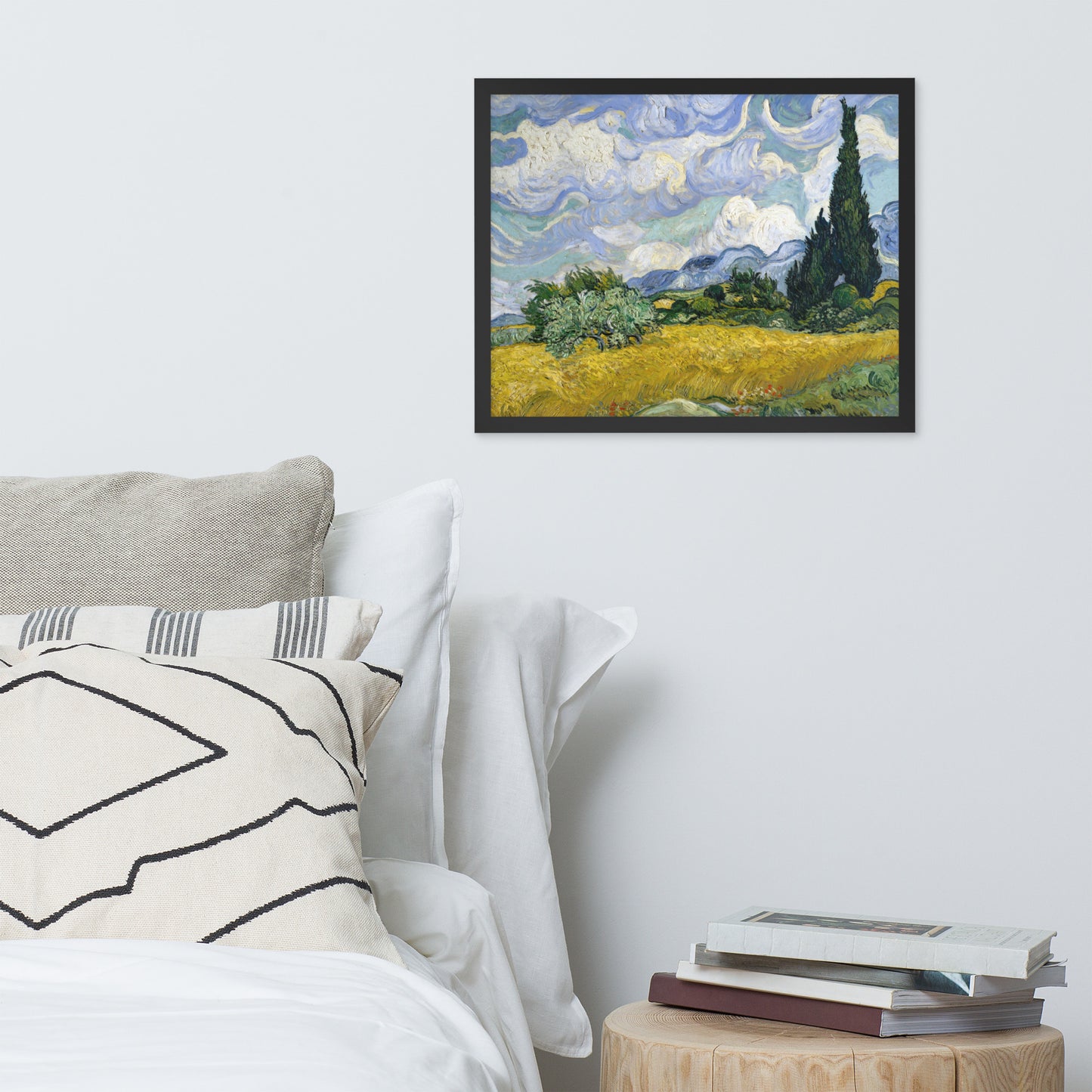 Wheat Fields with Cypresses by Vincent van Gogh