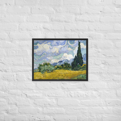 Wheat Fields with Cypresses by Vincent van Gogh