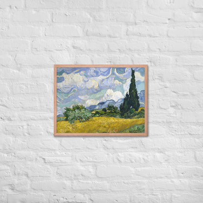 Wheat Fields with Cypresses by Vincent van Gogh