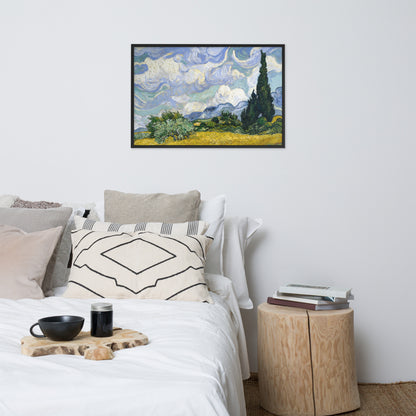 Wheat Fields with Cypresses by Vincent van Gogh