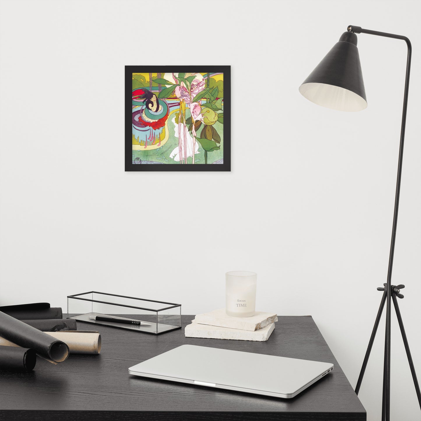 Woman Gets Vision in a Garden by Georges de Feure