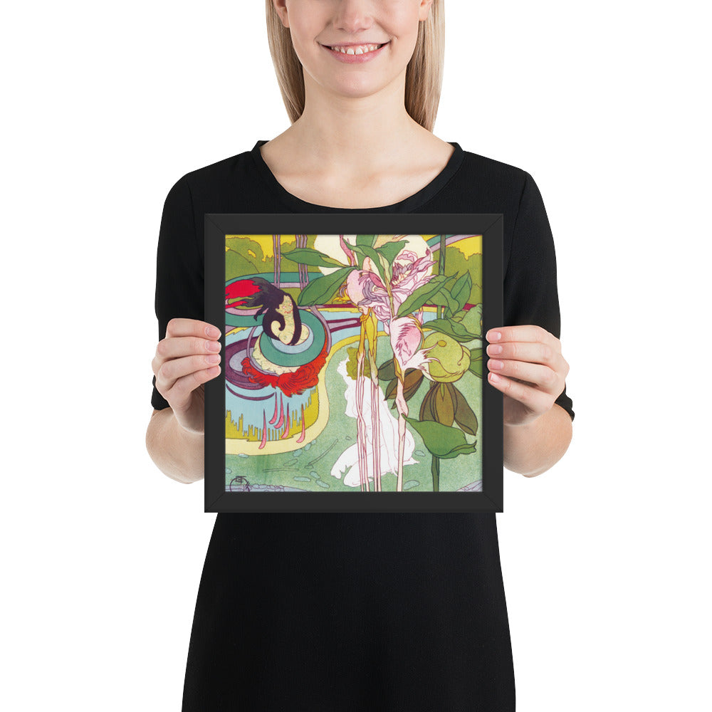 Woman Gets Vision in a Garden by Georges de Feure