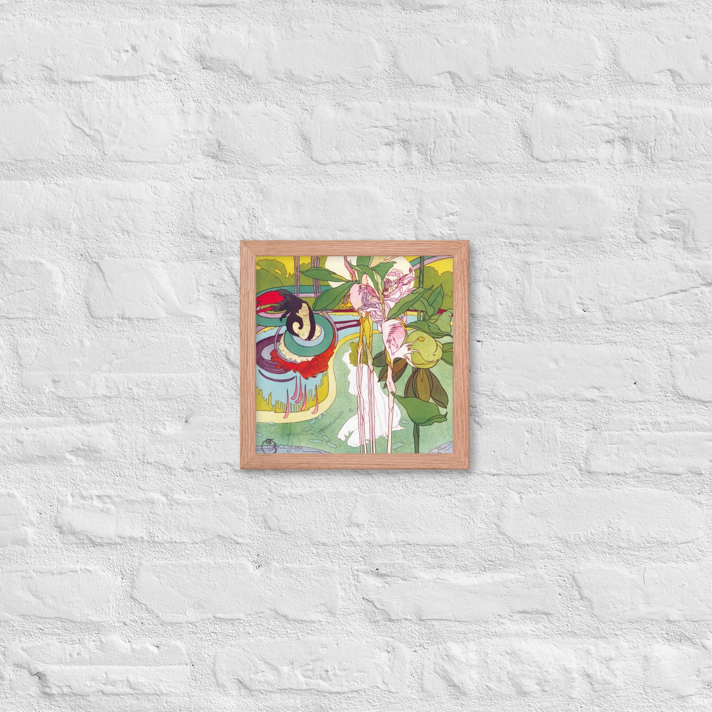 Woman Gets Vision in a Garden by Georges de Feure