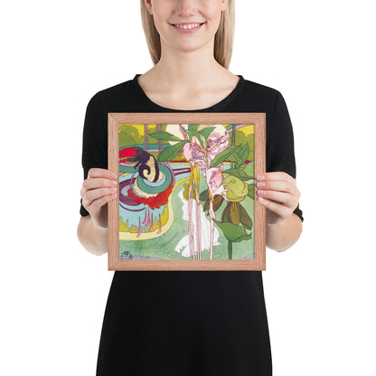 Woman Gets Vision in a Garden by Georges de Feure