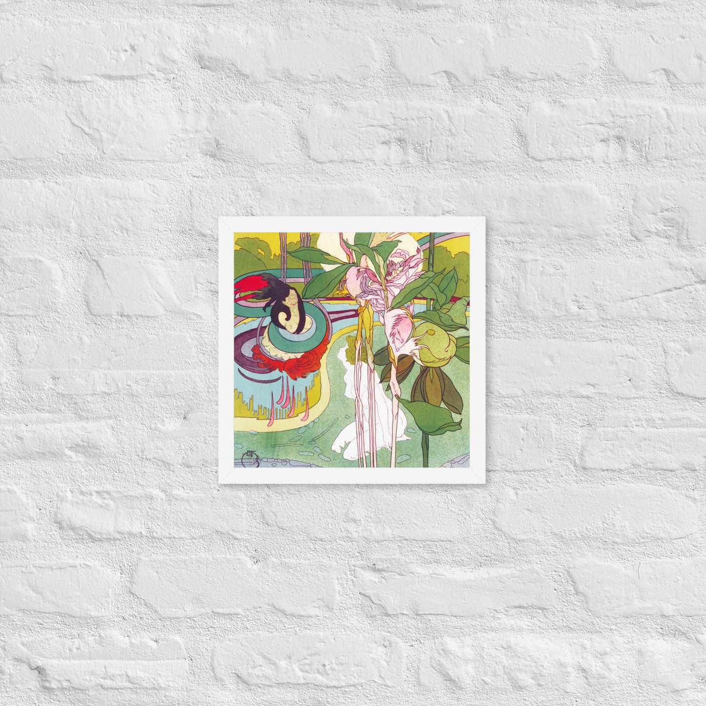 Woman Gets Vision in a Garden by Georges de Feure