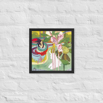 Woman Gets Vision in a Garden by Georges de Feure