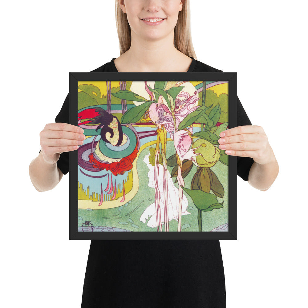 Woman Gets Vision in a Garden by Georges de Feure